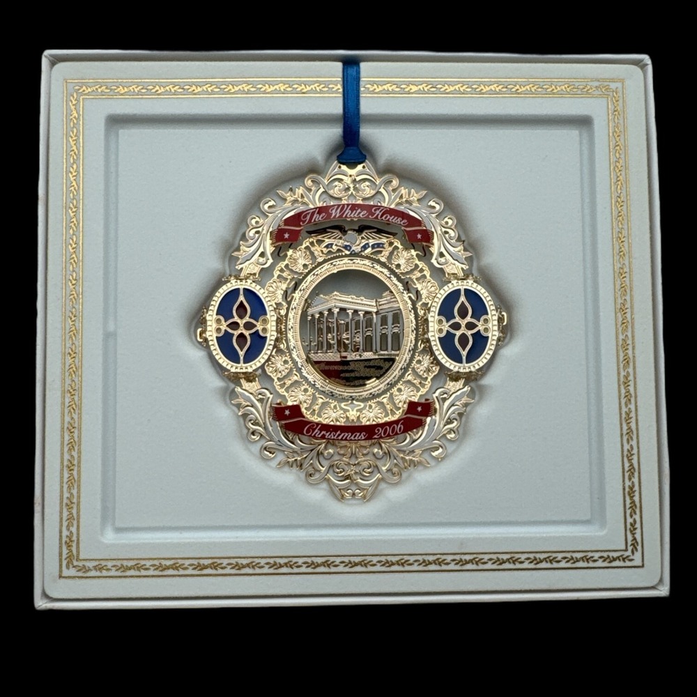 The White House Historical Association 2006 Christmas Ornament Original Box